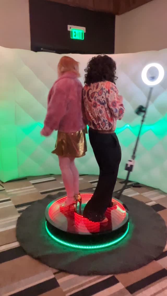 Happy holidays from a group who knows how to party #triton #360booth #karaoke #discochristmas