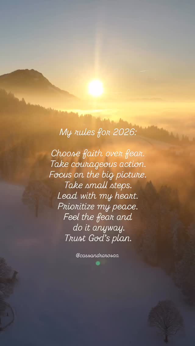My rules are in alignment with my phrase and focus for the year - courageous quantum leap ⚡️
I can’t wait to see what 2026 has in store as I choose to embody this fully!
What are your rules to live by in 2026❓
Share 👇🏼