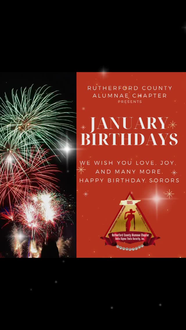 Happy Birthday 🎂 🎉♥️
We are sending special birthday wishes and love to our sorors born in the month of January! Happy Birthday to You 🎉🥳
#RCACDeltas #JanuaryBirthdays #DST1913 #SRDST