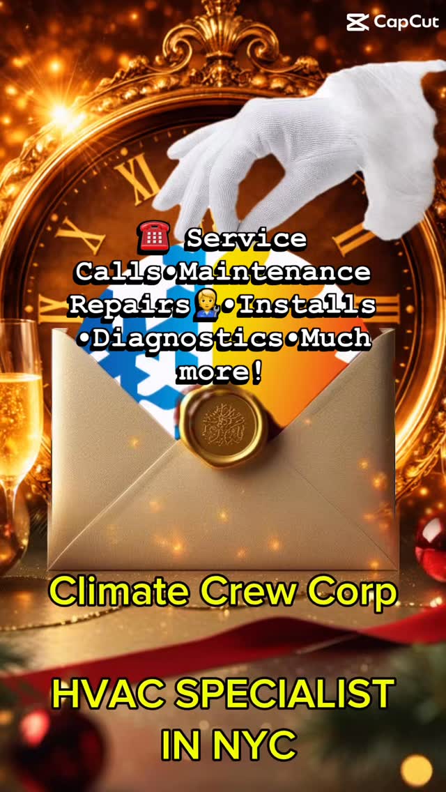 Happy New Year from Climate Crew Corp! ✨
As 2025 comes to a close, we’re grateful for every milestone, every challenge overcome, and every partnership built.
💪 To our incredible crew – your hard work and dedication made this year possible.
🤝 To our amazing clients – thank you for trusting us with your spaces and systems.
Together, we’ve delivered comfort, reliability, and innovation. Here’s to a 2026 filled with growth, teamwork, and success!
🌟 From all of us at Climate Crew Corp – Wishing you a safe, prosperous, and Happy New Year!
#ClimateCrewCorp #HappyNewYear #HVACExperts #Teamwork #ClientAppreciation 2026Goals