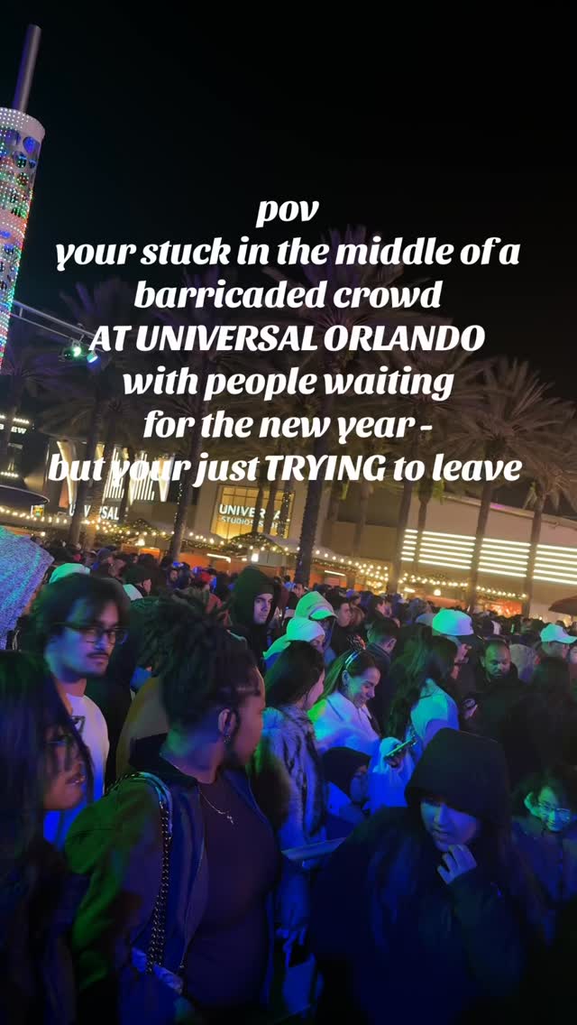 pov - u jus tryna leave universal but are trapped in the barricade 🥹
#universalorlando #citywalkorlando #chaos #newyear #stuck