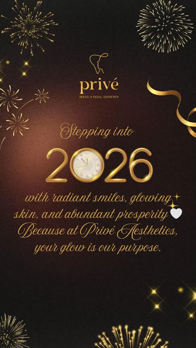 New year. New glow ✨
Welcoming 2026 with beautiful smiles, healthy skin, and prosperity — the Privé way.
beautiful smiles, healthy skin, radiant glow, self-care rituals, confidence, wellness luxury, aesthetic excellence, inner radiance, prosperity mindset, timeless beauty