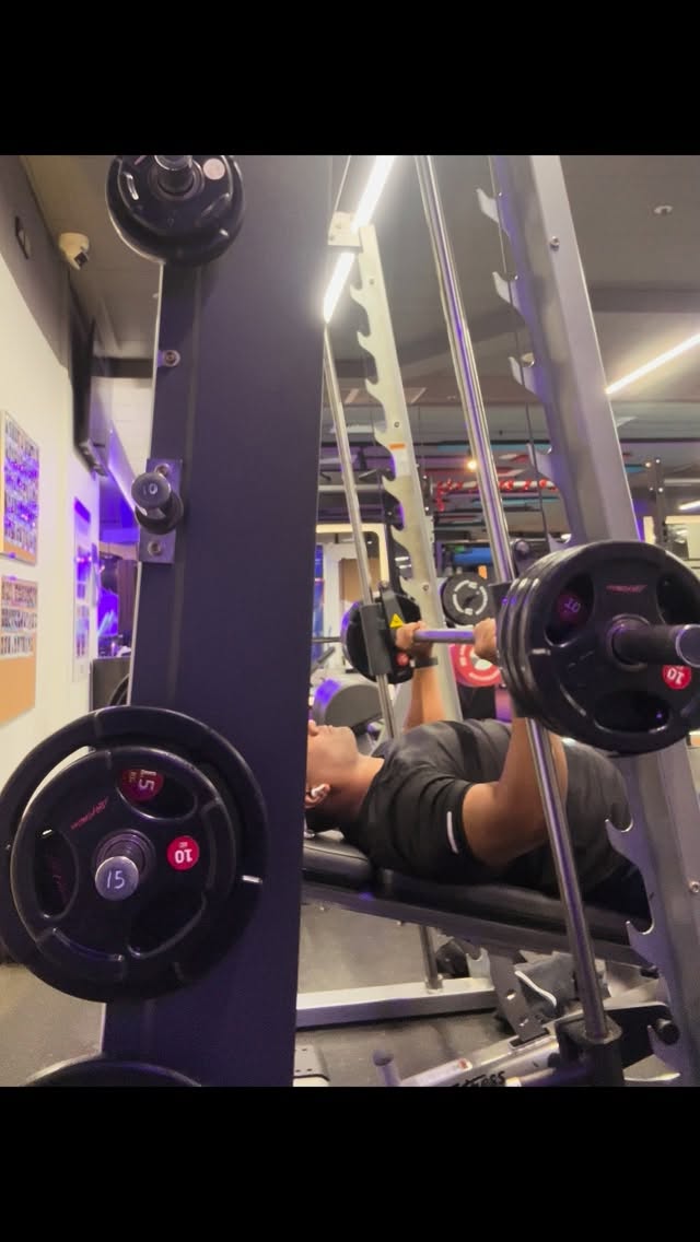 Chest day, locked and loaded…#fitness #muscle