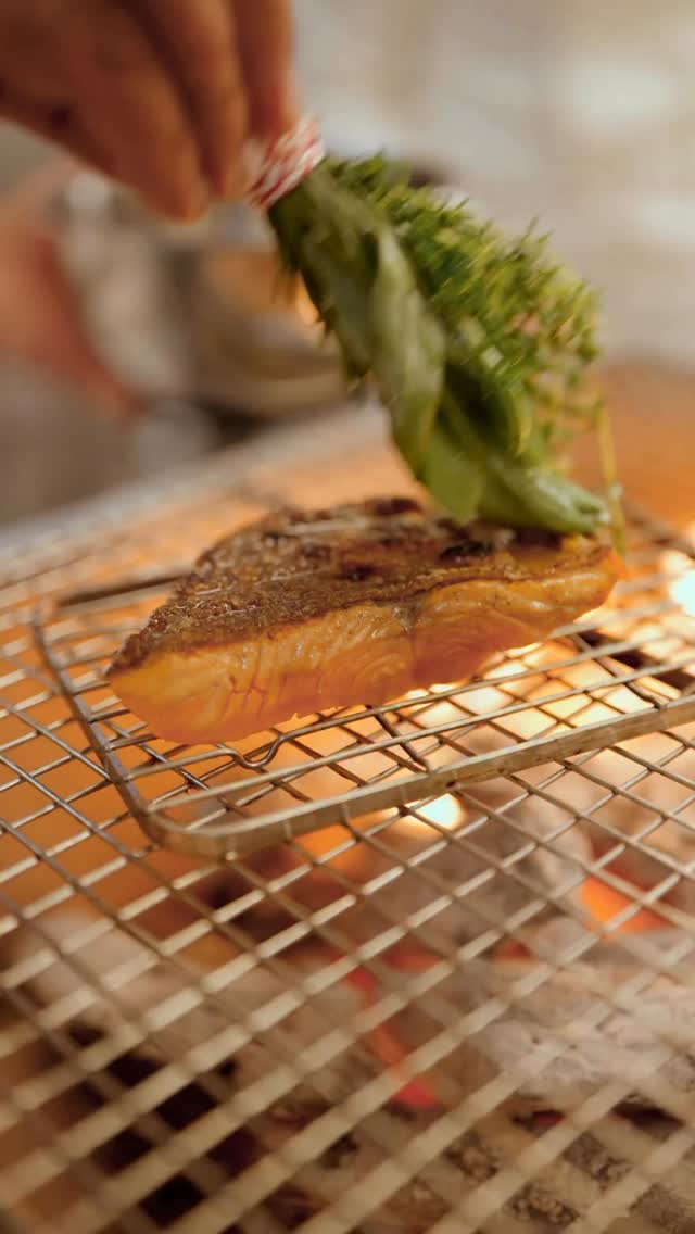 Grilled Scottish trout, fourteen-day aged, with Morecambe Bay shrimps, squid and lemon.
.
.
.
#Corenucopia #Chelsea #Luxury #Bistro @foodstorymedialtd