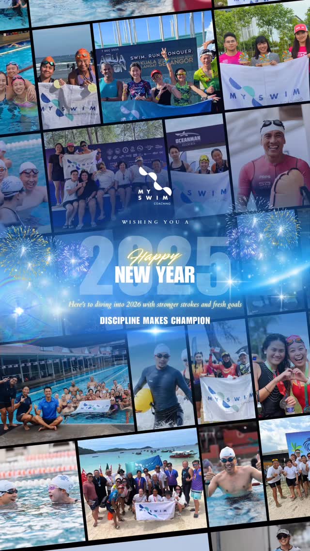 ๐ช New Year. New Goals. Same belief
Discipline Makes Champion. Happy New Year! ๐ช
#myswimcoaching #teammyswim #triathlonmalaysia #triswimcoaching #malaysiaopenwaterswimming