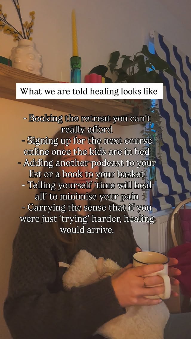 This January, when people are making New Year’s resolutions and focussing on new projects - just remember that your healing is your lived experience, not a commodity.
Somewhere along the way, we’re told healing looks like a checklist.
And it’s exhausting - the constant pressure we put ourselves under.
But ‘healing’ doesn’t work that way.
It’s all just learning about ourselves… and that’s a complicated and never-ending journey full of messiness, contradictions and believe it or not, it can include quiet reflections that don’t actually need to make it to paper.
Read the book, attend the course, join in the activity - because you WANT to ☺️ not because it’ll bring you to the next healing checkpoint.
Healing often looks far less impressive than we were promised - and far more honest.
Just know - you don’t have to perform, show it, prove it, buy into it or get to the end of a book to achieve it.
#eastlothiancounsellor #eastlothiancounselling #walkandtalktherapy #somatictherapy counselling