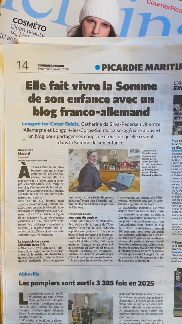Merci au Courrier Picard de parler de La Somme, mon Amour #picardie #somme #lasommeblog #lasommemonamour #CourrierPicard
