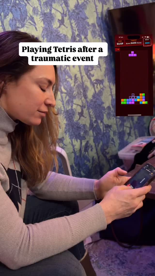 PSA: playing Tetris after a traumatic event can help reduce PTSD and visual disturbances (flashbacks).
The moving blocks, erm, block the formation of neural pathways in the brain related to the event. Used in conjunction with effective therapy (I’d recommend The Demartini Method) it can be a useful therapeutic tool. And even if it isn’t super effective, it’s free and fun and worth a try.
