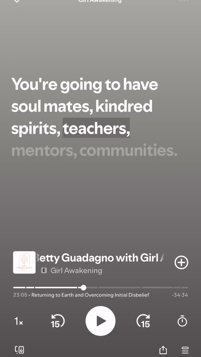 No room for God 🔥
When you don’t believe in God but you have an experience that brings into his “creation living room” #NDE / overdose / #lifereview - where does that take you in the path of life per se ?
We are starting the year with an incredible in every way Soul, Betty Guadagno aka @buddhabetty
Betty is powerful and dynamic, moving energy and awareness as a Transformation Coach - guiding you to a deep remembering in your Soul as she stirs an Awakening in your heart of who you truly are.
Nothing much will crack your heart open more than the vulnerable, confrontingly honest and real conversation we have with Betty in this episode of her own AWAKENING journey.
Content note: This episode explores addiction, suicide, emotional suffering, death and NDE awakening through lived experience. Please listen gently and take care of yourself if this content raises sensitivity.
This episode reflects everything that becomes possible when we stop abandoning ourselves and start telling the truth. Betty’s story can be transposed over any life story, we have all experienced our own versions of - as Betty shares, “being trapped in a cell with an open door, disconnected from love, source.”
Listen on Spotify / Apple / Google / YouTube podcasts & video channel 🎧
Leave a like, comment, share & subscribe- we love to see you there & even better, witness the ripple effect of what happens when we connect ⚡️🌀⚡️
Much love & joy
Amanda & Jo xx
Girl Awakening ✨
#girlawakening #girlawakeningpodcast #iam