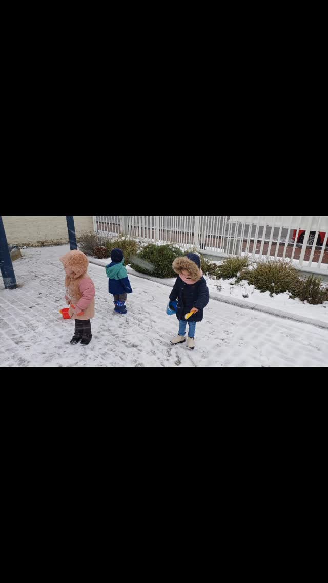 Joehoe het sneeuwt!🤩 we gaan met zn allen naar buiten ❄️ #winter #sneeuw #natuur #buiten