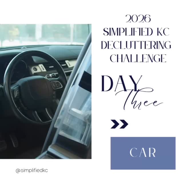 Day 3️⃣ of the Simplified KC Decluttering Challenge 🚗✨
Today’s focus: your car—aka the catch-all on wheels.
Take 15 minutes to clear out anything that doesn’t need to live there.
✔️ Trunk
✔️ Glove box
✔️ Middle console
✔️ Under the seats (brace yourself 😅)
Trash it, relocate it, or set it aside to donate. That’s it—no organizing marathon required.
Bonus points if you swing through the car wash today 🧼🚙 Nothing hits quite like a decluttered and clean car.
Check it off when you’re done and tell us: what was the weirdest thing you found? 👀
.
.
.
#DeclutteringChallenge #SimplifiedKC #cleancar #Decluttering #simpleliving