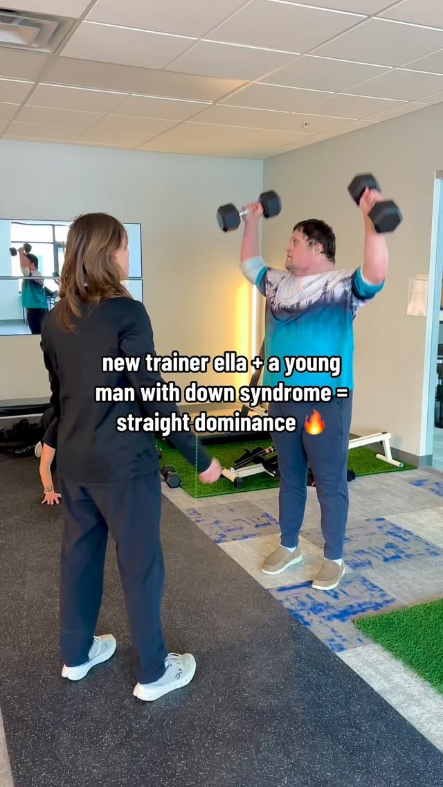 meet ella, our newest trainer Bachelors in Exercise ScienceđŞ
lap pulldowns. boxing punches. shoulder press.
confidence up. strength up. smiles all around.
this is what inclusive training actually looks like đ§ â¤ď¸
#dailymotivation
#downsyndrome
#gymmotivation
#fitnesscoach
#personaltrainer