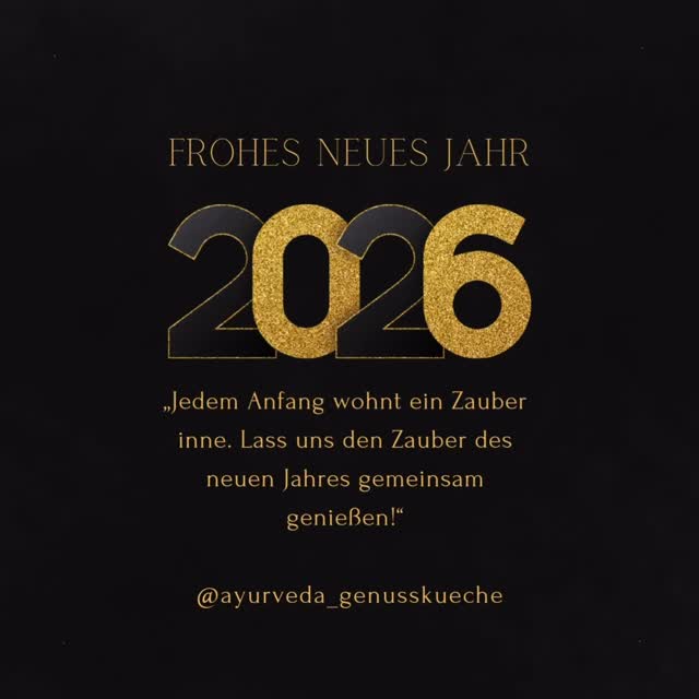 Ein frohes und gesundes neues Jahr wünsche ich euch🌟❤️💫.
#neuesjahr
#neuesglück
#ayurveda
#gesundeernährung
#ayurvedalifestyle