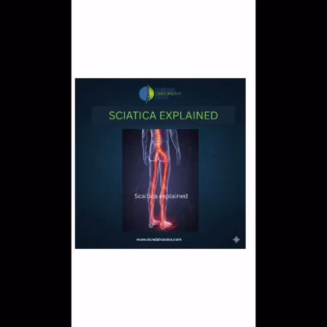 Sciatica Explained:
💥⚡Sciatica is pain caused by irritation of the sciatic nerve, which runs from your lower back through your pelvis and down each leg 💥⚡ It often feels like sharp, shooting, or burning pain🔥🔥 and may be accompanied by tingling, numbness, or weakness in the leg.
Common causes include muscle tension, disc issues, or joint stiffness in the lower back and pelvis. 👀Do you have trouble putting on shoes & socks? Getting out of bed? Getting up from sitting? Standing for long periods or even sitting for long periods? 💡🦴Osteopathic treatment aims to reduce nerve irritation, improve movement, and support your body’s natural healing. #backpain #backpainexercises #discherniation #sciatica #sciaticarelief 🔗https://www.dundalkosteo.com/online-low-back-pain-program