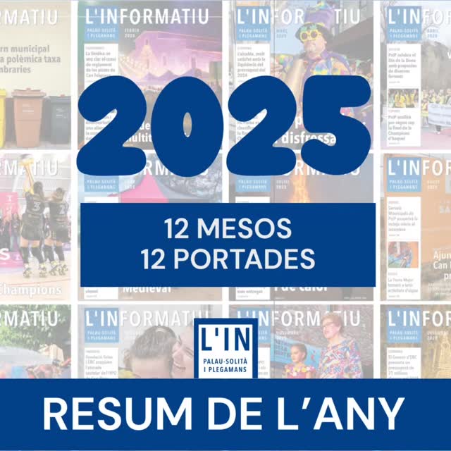 2025, 12 MESOS, 12 PORTADES. L'any que hem deixat enrere va ser el del 50 aniversari de l'Hoquei Club Palau-solità i Plegamans, l'entitat esportiva de referència al nostre poble. Per això no és d'estranyar que l'esport dels patins ocupi dues portades, més encara tenint en compte que a finals d'abril van conquerir la seva tercera Copa d'Europa, disputada precisament a PSiP.
A la festa de l'hoquei si han sumat també altres portades amb bones vibracions i alegries. La il·lusió de la nit de Reis; el color del Carnestoltes; l'arribada de l'estiu amb el Guirigall i la nit de Sant Joan; una Festa Major de luxe; una Gent Gran encara més lluent; i unes llums de Nadal que conviden a desafiar les fredes nits d'hivern... tots aquests temes han il·lustrat portades de L'Informatiu durant aquest 2025 que ja és història.
Però a més d'alegries i patins, també hi ha hagut alguna patinada que ha ocupat espai a les nostres portades. La primera va ser per la nova taxa d'escombraries, que el Govern va haver de modificar a primers d'any davant el desconcert de gran part de la ciutadania. Un altre conflicte, en aquest cas no cent per cent palauenc, però amb important afectació pel nostre poble, va ser el de les obres de remodelació de la C-59. A l'abril era portada per un motiu i al desembre ocupava un titular en conseqüència. El mercat medieval, que va patir un fiasco organitzatiu, és una altra de les patinades que va merèixer una portada. La construcció d'habitatge protecció oficial a Can Riera també ha estat en primera plana. Si a l'agost era motiu destacat una possible mediació entre Ajuntament i veïns, a l'octubre apareixia mencionat per tot el contrari.
Amb patins o sense, el 2025 ja està escrit. Anem a pel 26!
#PALAUSOLITAIPLEGAMANS #PSIP