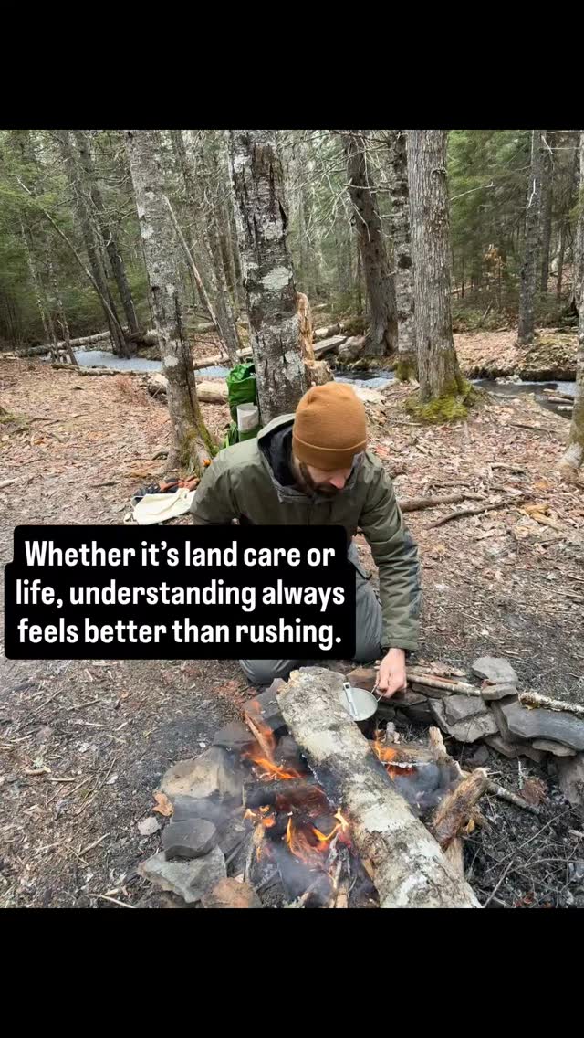 I’m a true believer that slowing down and explaining the process changes everything.
From teaching my kids to make a fire with flint for hot chocolate over a fire to helping clients understand soil health and weed control..
Understanding creates pride and meaning behind every action