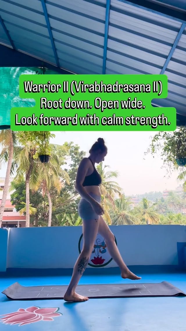 Day 3 of 31 days of yoga 🧘♀️
Warrior II is about strength with steadiness—legs grounded, arms extended, mind focused.
This pose strengthens the legs and core, opens the hips and chest, and builds stamina and confidence.
Stay present. Stay strong.
#2026 #challenge #mindsetmatters #warrior #yoga