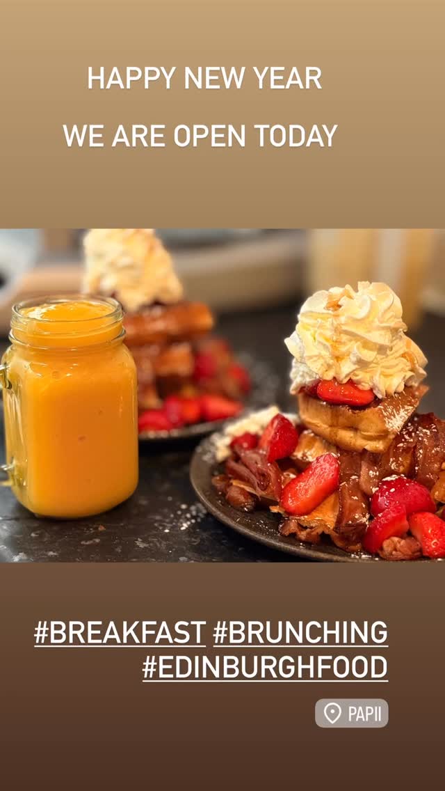 #haapynewyear #2026 #brunch #allday #visit @papii_cafe_edinburgh