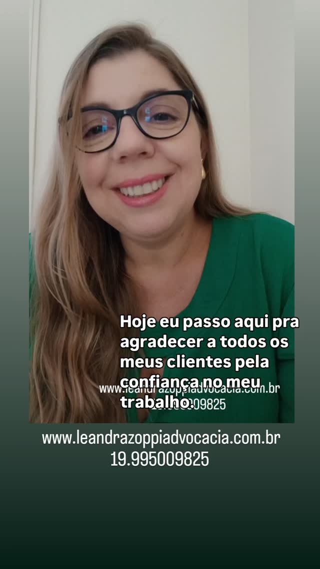Obrigada a todos pela confiança no nosso trabalho.
19.995009825 único telefone do escritório. Retornaremos os atendimentos presencial e online dia segunda-feira dia 12.01.26. Feliz ano novo⚖️🙏