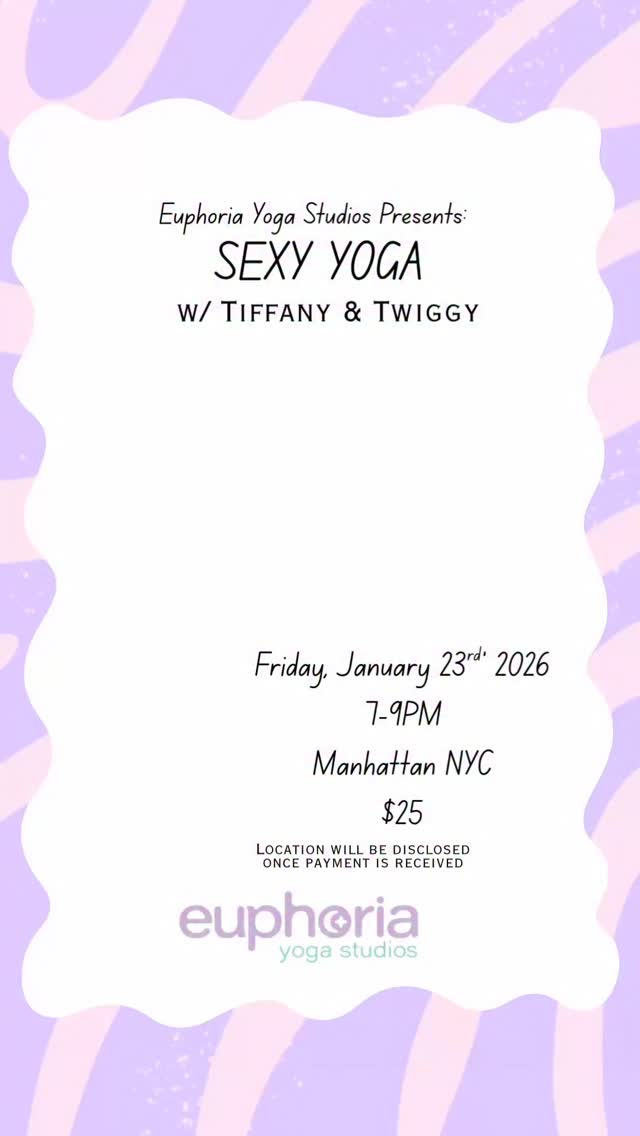 An evening designed to help you slow down, tap in, and feel GOOD in your body 🤍
I’m so excited to be collaborating with my love @movement.withtiffany @euphoriayogastudiosnyc to bring you a one-of-a-kind experience where yoga + dance + sound meet.
✨ We’ll start with grounding yoga
✨ Flow into a sexy, confidence-boosting dance routine
✨ And close with a calming sound bath to seal the energy
This is your invitation to move with intention, feel sensual without pressure, and reconnect with yourself.
🗓 January 23rd
⏰ 7–9 PM
💰 $25
👕: Wear what makes you feel comfortable and sexy ✨
📍 Location revealed after payment is received
Come get sexy. Come get grounded. Come give yourself an intentional evening.
🔗 Link in bio to reserve your spot 💫
#danceandyoga #nycdance #nycyoga #intentonsetting