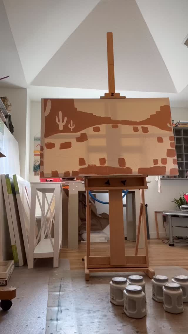 This painting is also pouring out of me. This is a fun one! Inspired by a song that my son @parkertwomey co-wrote for Miranda Lambert’s last album. The song is called Armadillo.
This painting is just getting started. 💨
#texaspainter #art #texasartist #contemporaryfolkart #artforsale