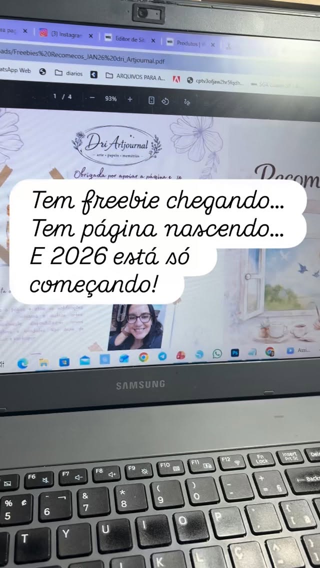 Tem coisas lindas chegando… vem ver! #artjournal #colagem #adesivos #freebies