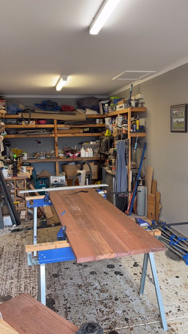 Mark up, glue up, sand up and oil up of this beautiful recycled red ironbark from the RAAF base in Dubbo supplied by @timberzoo. Just need the 4 drawer unit to go in on the inside of the waterfall and it will be all ready for delivery 👌
.
.
.
.
.
.
.
.
#interiordesign #furnituredesign #desk #customfurniture #bespokefurniture
