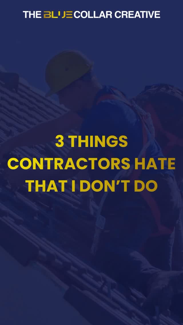 Is this true or is this true? #contractormarketing #roofingcontractor #bluecollarcreative
