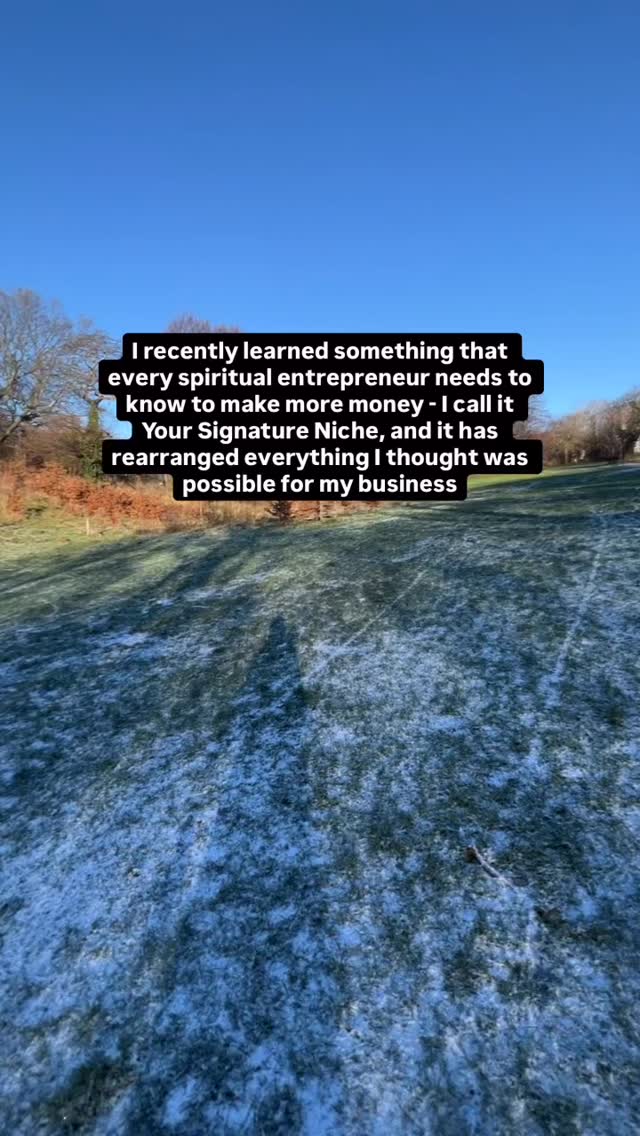 When you understand Your Signature Niche, you finally have the tools to expand into the FULL potential of your soul-led business
More clients, more money, more flow, scalable products, and crystal clear soul-aligned direction.
A powerful Signature Niche is made up of an understanding of 3 pillars:
💎 What transformation your work offers
💎 Who, specifically, your unique work is for
💎 What experiences you have that leave you best placed to serve that work to that person
The key to a Signature Niche that allows your business to blow up?
Specificity👈
❌ Don’t talk about the work you do, the healing modality you practice, the type of artistic creation you offer
👉Talk about what TRANSFORMATION that offers your clients.
❌ Don’t say ‘I help women heal’ - tell me WHO in particular.
👉And, tell me your stories! What have you lived through that means you can help?
I pieced my deep understanding of these things together bit by bit, on my own, throughout 2025.
Wading through self doubt, imposter syndrome, constantly changing direction in my business and facing so many hurdles.
Until it clicked, THESE three things are all you need - they are the key pillars to great marketing.
And then I knew: it was my calling to help other healers and soulful creators to understand this very simple but very profound marketing foundation,
So that they can sell more of their soul-led work and make more money spreading healing to the people who need it ❤️
Once you’re crystal clear on your Signature Niche?
Everything in your business aligns with soul-led success.
Every piece of content you make is easy, clear, and speaks directly to the people who need you.
You can start to create online, hands-off, digital products, to compliment your in person work,
And market them successfully, with great communications that land in the hearts of the right people.
If you’re ready to blow up your soul-led business then follow along @coppermyst