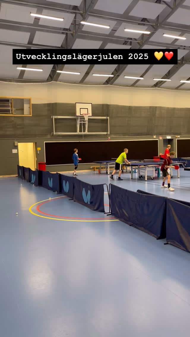 Bilder från de senaste dagarna 💛❤️ Vi har under jullovet kört utvecklingsläger för olika grupper av barn & ungdomar och i helgen ställde några av våra spelare upp i Pingisiaden Riks för pojkar och för flickor. Bra kämpat alla och stort tack till alla deltagare, tränare och föräldrar som gör det hela möjligt!! Snart kör vårterminen igång! Vi ses i hallarna! 💛❤️⭐️🏓