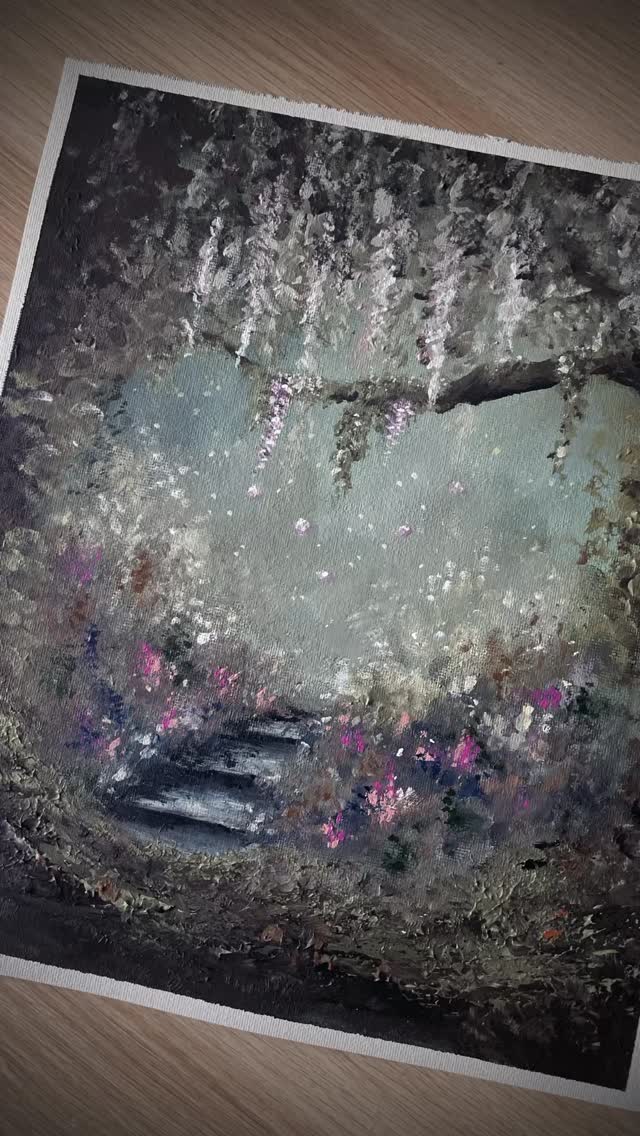 Secret Garden// Acrylics
.
#acrylicart #paintingvideo #floralart #impressionismart #secretgarden