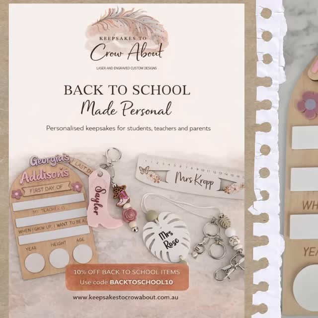 Back to School, made personal.
To celebrate the start of the new school year, enjoy 10% off School and Teacher essentials when you order through our website.
Use code BACKTOSCHOOL10