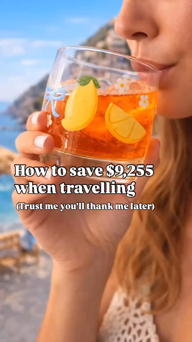 Step 1: Don’t go anywhere.
Step 2: Drink like you did.
Italy on the screen.
Spritz in the glass.
Bank account still intact.
Honestly… any drink tastes better in this glass 🥃-
instant Positano vibes, no passport required 🍋✨
Share this with your bestie who also needs an
“I need a holiday” moment ✈️🍹
#travelhack #budgettravel #fakeittillyoumakeit #lemonglass #aperolspritz