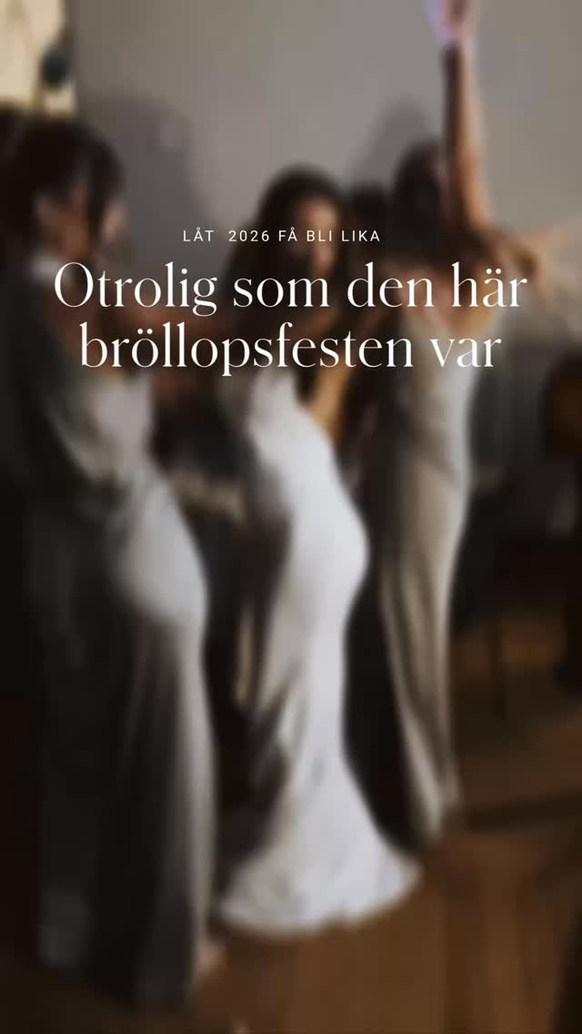 Låt år 2026 få bli lika OTROLIG som Julia och Samirs bröllopsfest var ✨🥂 det hoppas jag för er alla!