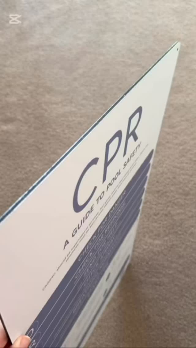 Premium vs Value. Our premium signs are made from 3mm aluminium composite - rigid, durable, matte finish. Our value signs are made from 1.5mm poly - flexible, lightweight, stylish. #cprsign #pool #poolsign #summer #poolarea