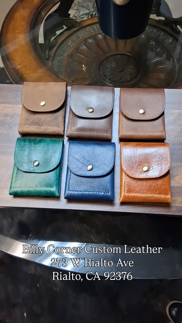 We've had a lot of requests for a vertical minimalist wallet. So after making a couple for local customers we are adding a few random leather types for sale in the shop. Order a custom one today. Tooling available also on them. #wallet #minimalist #leather #customleather