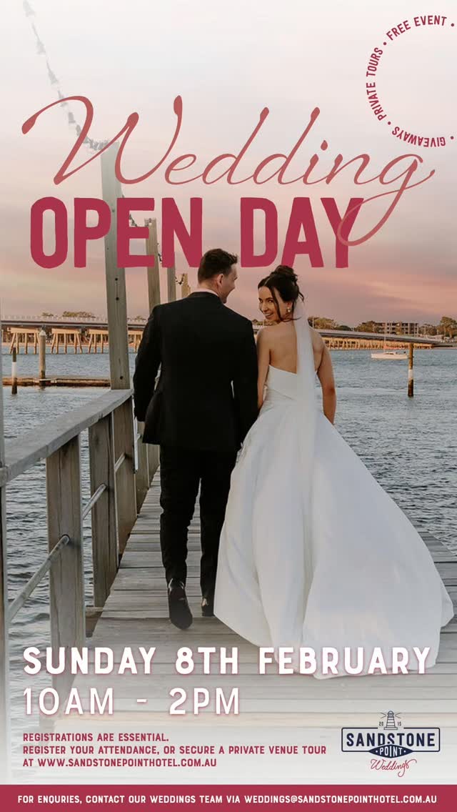 Sunday 8 February, Sandstone Point Hotel Open Day 🤍
I’ll be in the Pumicestone Room and would love to say hello and chat all things weddings. No matter what stage of planning you’re at, this open day is such a valuable one if you’ve got a wedding coming up.
I’m a preferred supplier at Sandstone Point because I genuinely love working here. The team are incredibly accommodating, and so passionate about what they do. It really shows in how smoothly every single wedding runs.
You’ll get the chance to meet some of the best vendors in the industry (yes, maybe I’m a little biased 😌), soak up the atmosphere, and see all the beautiful spaces and possibilities Sandstone Point has to offer.
Say hello to some of my favs @married_by_eryn
(Is it bad business to recommend another celebrant? Maybe. But I love her, so I don't care 🤣), @bloomsbybridie @kaylatemplephotography @everafterweddingsandevents_qld @taylajaynephotography
@shesaidyes.photos @moonstonephotographyandfilm and MANY more!
Pop in, have a wander, ask questions, and get inspired.
@sandstonepointweddings
@sandstonepoint
