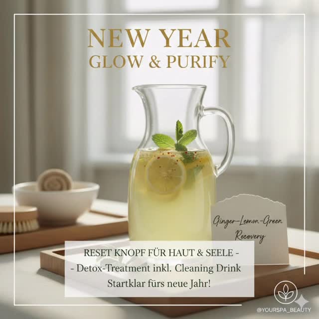 RESET FÜR DEINE HAUT – DEIN DETOX-PROGRAMM ZUM JAHRESANFANG! ✨🌿
Die Feiertage sind vorbei und dein Körper sehnt sich nach Reinigung und neuer Energie? Gönn dir den ultimativen Neustart mit unserem exklusiven „New Year Glow & Purify“ Treatment.
Wir haben ein ganzheitliches Programm entwickelt, das dich von innen und außen zum Strahlen bringt:
📍 DAS PROGRAMM IM ÜBERBLICK:
🔸 Inner Balance: Wir begrüßen dich mit unserem hausgemachten „Ginger-Lemon-Green Recovery Drink“. Er kurbelt den Stoffwechsel an und entgiftet von innen.
🔸 Body Detox: Eine belebende Trockenbürsten-Massage regt dein Lymphsystem an, fördert die Durchblutung und hilft, Giftstoffe effektiv abzutransportieren.
🔸 Face Glow: Tiefenreinigung und Pflege mit hochwirksamen Bio-Extrakten:
🌸 Bio-Kapuzinerkresse zur Klärung.
🍇 Schwarze Johannisbeere als Antioxidantien-Schutz.
💪 Bio-Ginseng für neue Zellenergie.
🍒 Bio-Holunderbeere zur Regeneration.
Gönn dir diesen ganzheitlichen Reset und starte federleicht ins neue Jahr.
✨ Dauer: ca. 90 Minuten ganzheitliches Wohlbefinden
💰 Preis: 135,- €
Bereit für dein Neujahrs-Highlight? 📞 Buche jetzt deinen Termin via DM oder über den Link in unserer Bio!
Hashtags
#NewYearGlow #DetoxProgramm #SkinReset #TrockenbürstenMassage #DetoxDrink Naturkosmetik