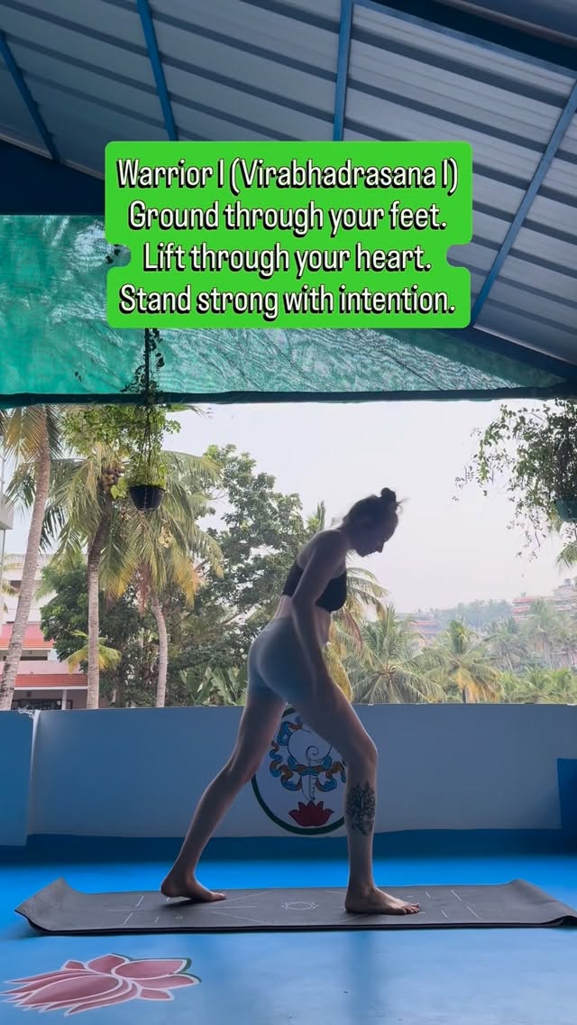 Day 2 of 31 days of yoga 🧘♀️
Warrior I reminds us to root down while reaching forward—strength with purpose.
This pose builds strength in the legs and hips, opens the chest and shoulders, and cultivates focus and confidence.
Breathe. Rise. Repeat.
#asana #challenge #mindfulness #warrior #yoga