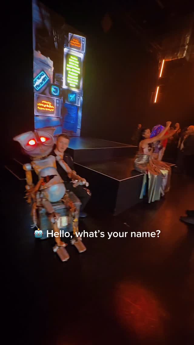 Well, we at least tried to cheer him up...
#HitchhikerGuideLive