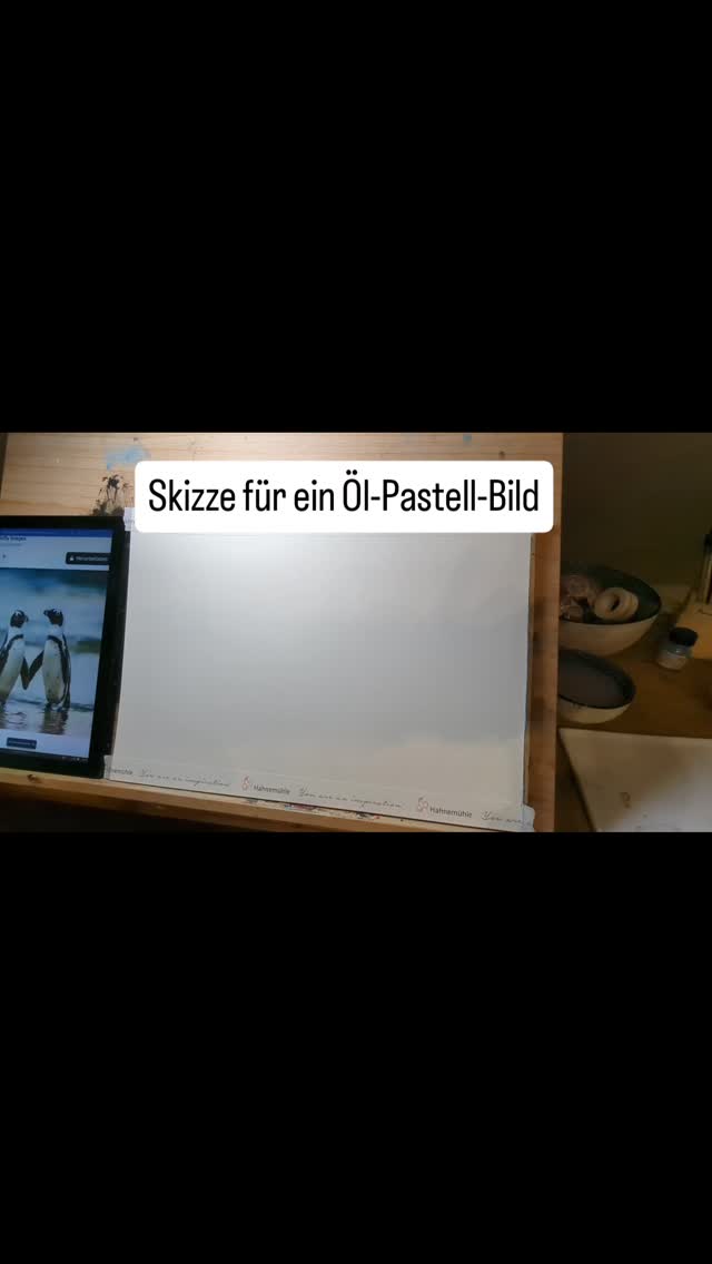 Diese Skizze ist die Grundlage für ein Bild,
das ich anschließend mit Ölpastellen ausarbeiten werde.
In dieser Phase geht es mir nur um Proportion, Haltung
und das Zusammenspiel der Formen – noch ganz ohne Farbe.
Der Zeitraffer zeigt den Entstehungsprozess der Vorzeichnung,
bevor ich im nächsten Schritt Tiefe, Struktur
und Stimmung mit Ölpastell aufbaue.
Das fertige Bild zeige ich euch hier ebenfalls.
#skizzenprozess
#oelpastell
#kunstprozess
#tierstudie
#myownartology