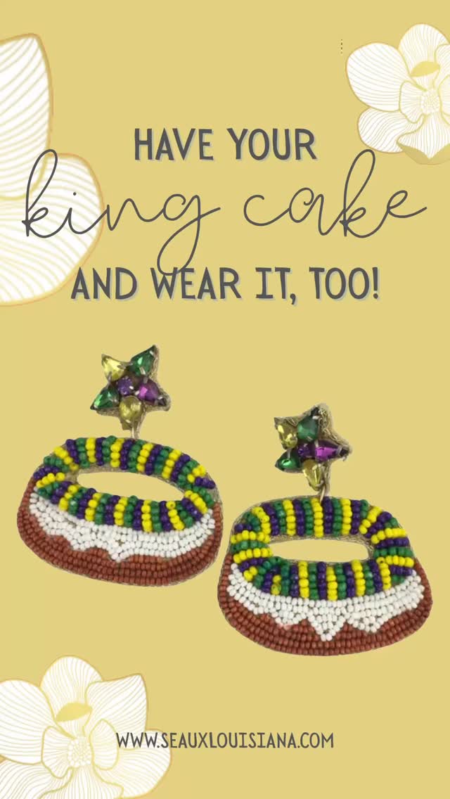 Let @SeauxLouisiana get you parade-ready…from ear to ear!
#kingcake #mardigras #shopsmall #louisianagirl #seauxlouisiana