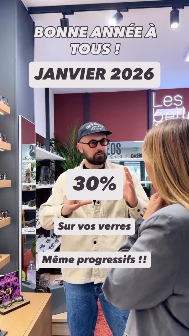 🎯 Nouvelle année, nouvelle vision !
Pour Janvier seulement, -30% sur tous les verres correcteurs.
Fini les lunettes « comme tout le monde » : Chez Les Belles Mirettes, on mise sur le style unique + verres français de qualité !!🇫🇷
Alors….vous venez profiter de votre nouvel équipement avant la fin du mois ou vous attendez encore ? 😉
#opticien #lunettes #verrescorrecteurs #wambrechies #promo #bonplan #madeinfrance