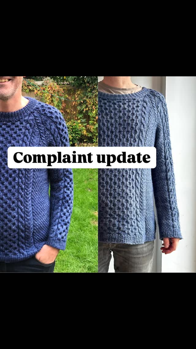 Sweater complaint part 2- thanks so much for all the comments. This is probably a more accurate description of the issue! #knittingproblems