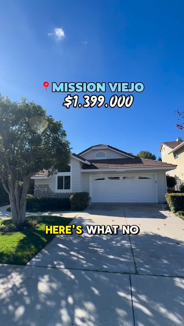 Newly renovated single-level Home in a highly sought after neighborhood, within a high ranking school district area. What more could you ask for?
If you’re in the market for a home in Mission Viejo or South OC, I’d love to be your guide.
Priced at $1,399,000
3 bed | 2 bath | 1576sqft
HOA is only $74
comment “MV” or send me a DM if you’re interested in this home and would like a private tour.
🙋🏽♀️ ChiChi Achara, SoCal REALTOR
📲 949-545-4309
📧 SocalRealtorChi@gmail.com
🌎 www.chichiachara.com
📍 Orange County, CA
#missionviejorealestate #missionviejorealtor #orangecountyrealtor #missionviejomoms