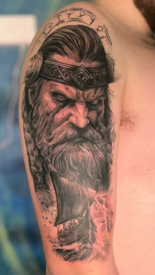 ✨Two years ago, our client first visited our studio for a different design, and this year, we brought his Viking tattoo to life. Today, we completed the final touch-ups, ensuring every detail was perfect. He also shared why he recommends #addinkted7 and his artist, highlighting the meaningful connection and experience✨
Still thinking getting a tattoo?
#besttattooshop #customtattoo #viralvideos #copenhagen