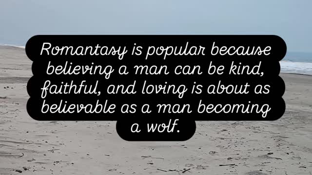 Romantasy is so popular because believing a man can be faithful, kind, and loving is about as believable as a man becoming a wolf. #romantasy #books #fiction