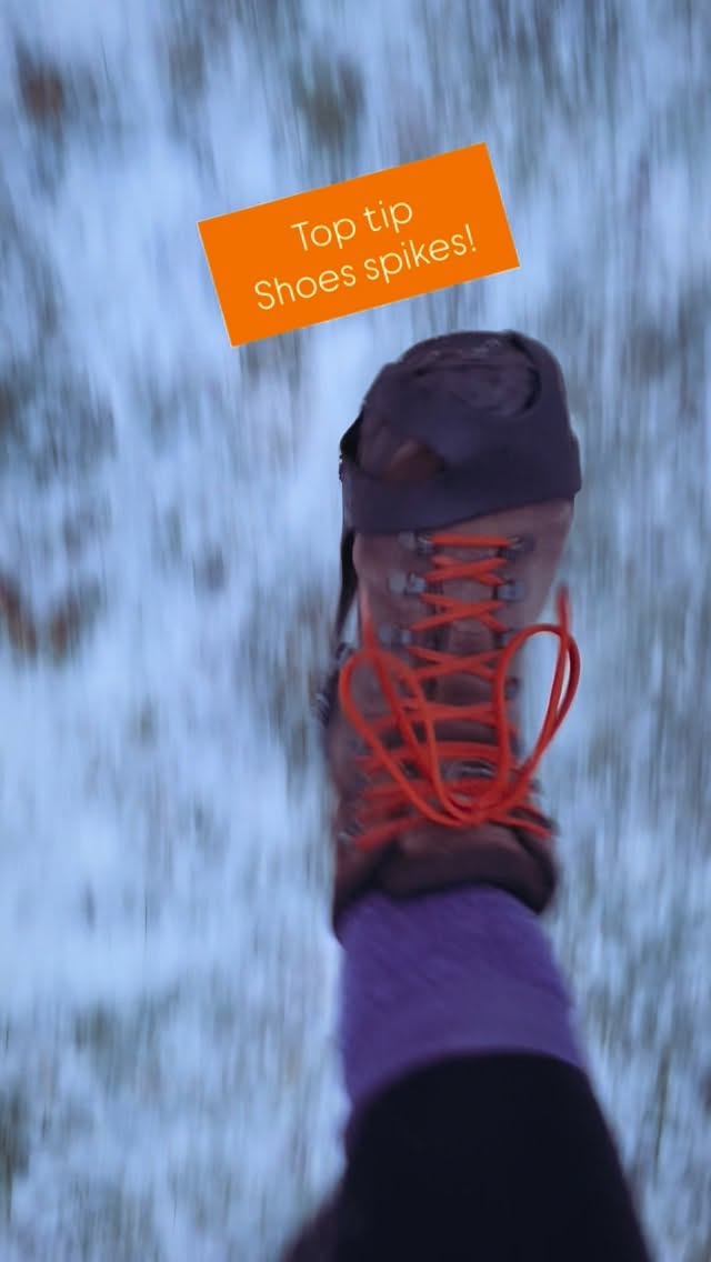 Get yourself some shoe spikes so you don’t end up on your bum in this icy weather - about £9 on Amazon and other places.