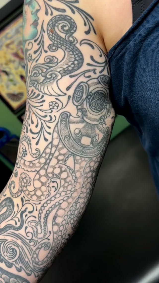 2.5 years in the making. For atmospheric research and underwater explorations! #bookcoverdesign #phillytattoos #engravingtattoo