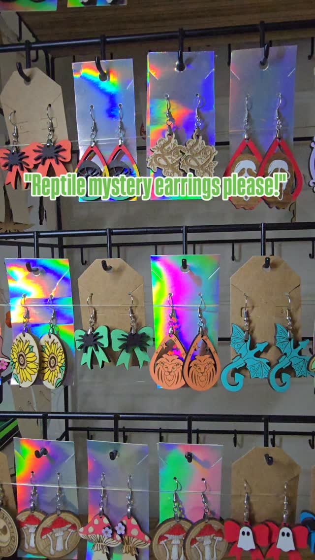 Reptile Mystery Earring Box was a fun one!!!
Whats in YOURS?!
#ordernow #mysterybox #mysteryearrings #reptilelover #handmade
What do you want in your Mystery Earrings Box?
Mystery Earrings Box – 2 Surprise Pairs